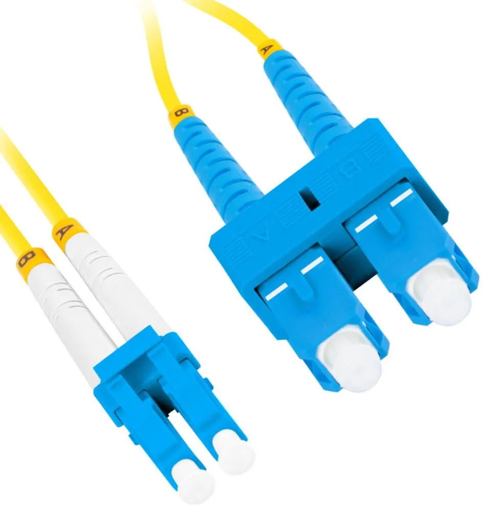 LANBERG Cablu retea fibra optica cu lungime 2 m si conectori SC/UPC-LC/UPC, Lanberg Z43316, SM, DUPLEX 3.0MM G657A1 LSZH, galben Galben 2 m