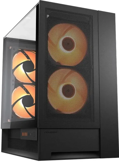 Carcasa PC Cougar OmnyX, Middle Tower, fara sursa Negru