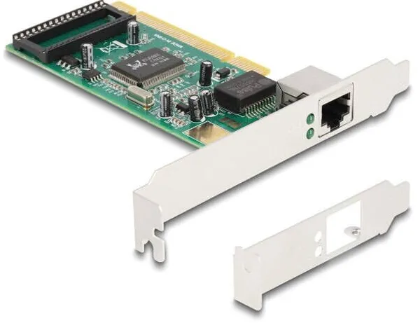 Placa de Retea DELOCK Placa de retea Delock, PCI, 1x RJ45 Gigabit, 1000Mbps, LED indicator, Realtek RTL8169