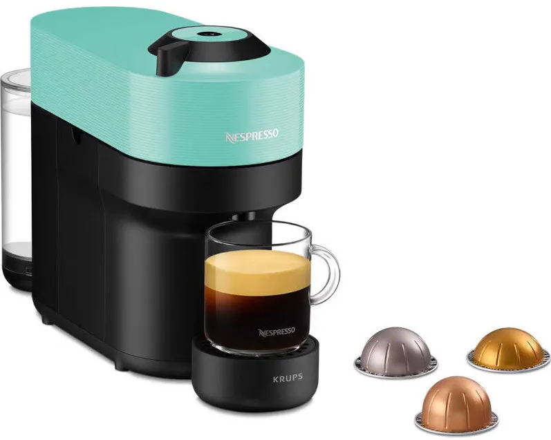 Espressor Nespresso by Vertuo Pop XN920410 Verde, 1500W, 0.56L