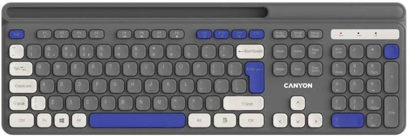 Tastatura CANYON HKB-W03 Wireless Gray