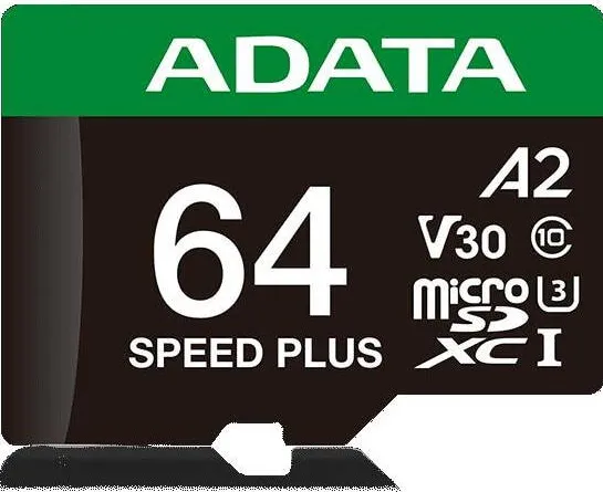 Card de Memorie ADATA microSD Speed Plus card 64GB UHS1 U3 V30 A2 160/140 MB/s