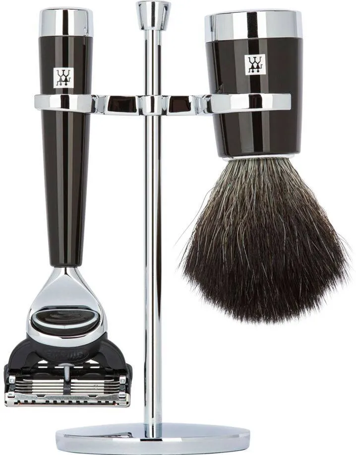 ZWILLING Set de barbierit cu aparat de ras, 3 piese, negru