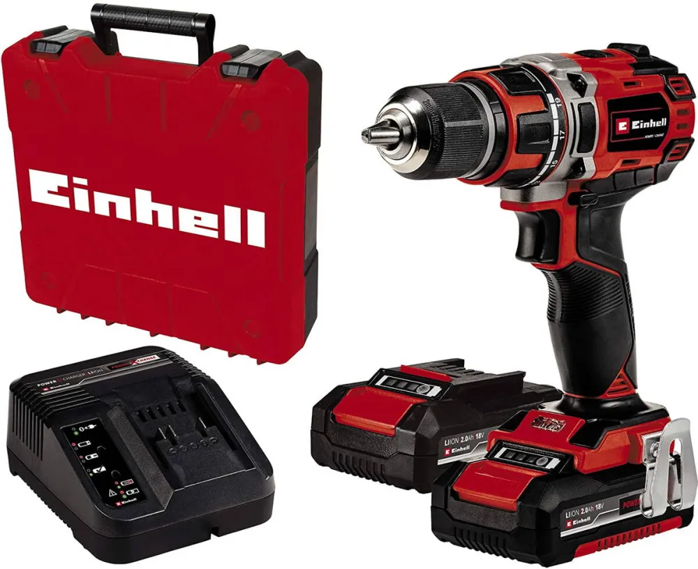 Einhell Einhell Cordless Drill TE-CD 18/50 Li BL, 18V (red/black, 2x Li-Ion battery 2.0Ah)