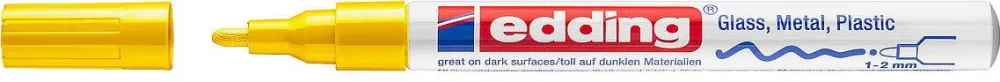 Edding Marker, Edding, 751 Lac, 1-2 mm, Galben