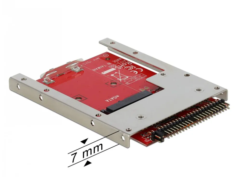Adaptor DELOCK 62495, Converter IDE 44 Pin > mSATA with 2.5a€³ Frame storage controller mSATA ATA