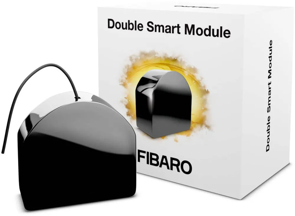 FIBARO Actuator FGS-224 ZW5 DOUBLE SWITCH electrical relay Black