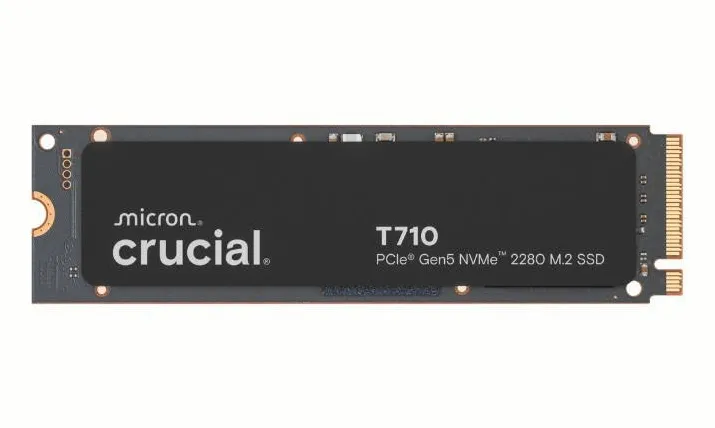 SSD Crucial T710 2TB M.2 NVMe 2280 PCIe 5.0 14500/13800 radiator