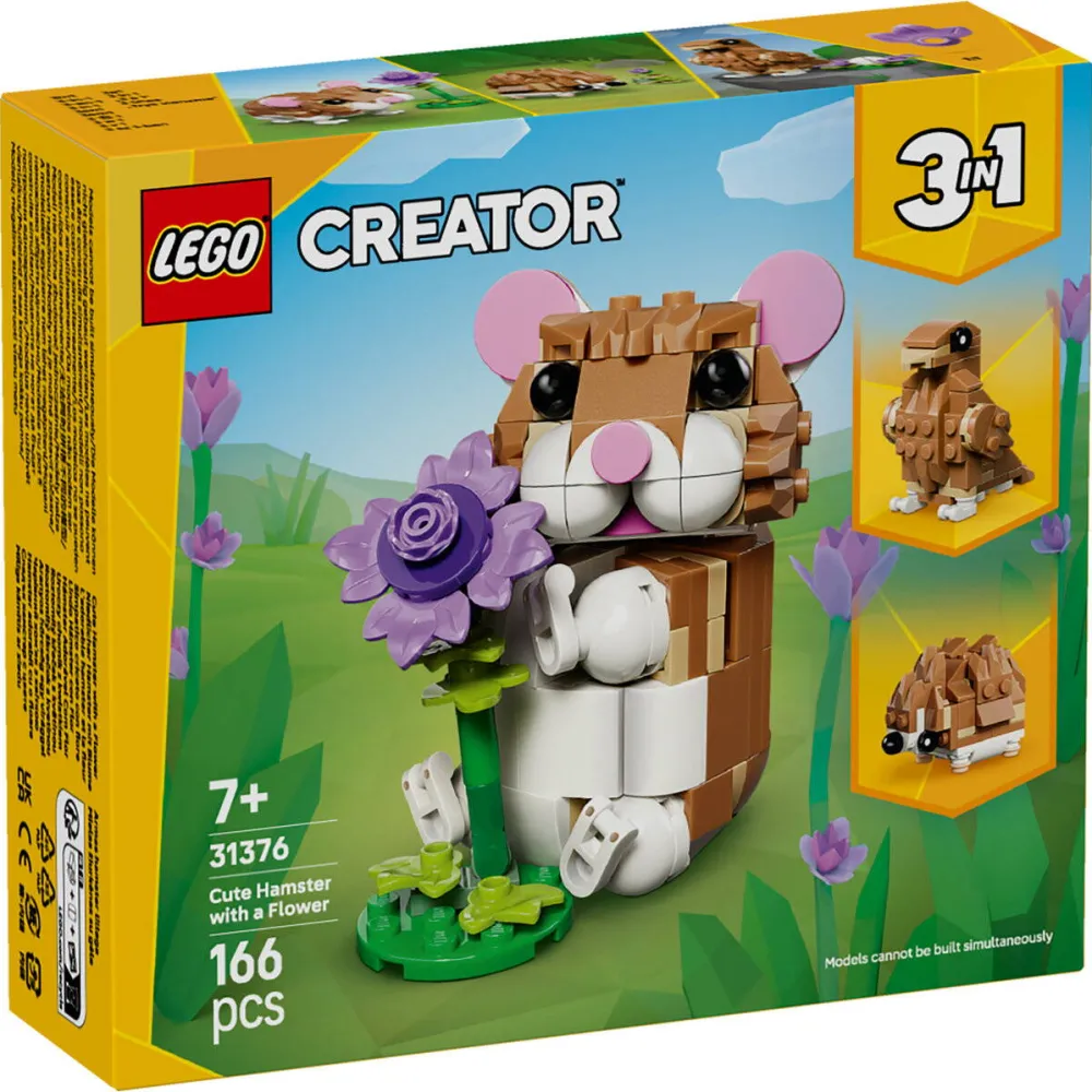 LEGO CREATOR 3 IN 1 31376 Cute Hamster with a Flower