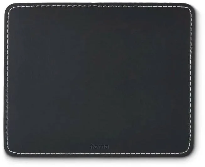 Mouse pad HAMA, Leather Look, negru, 22x18x0,3cm