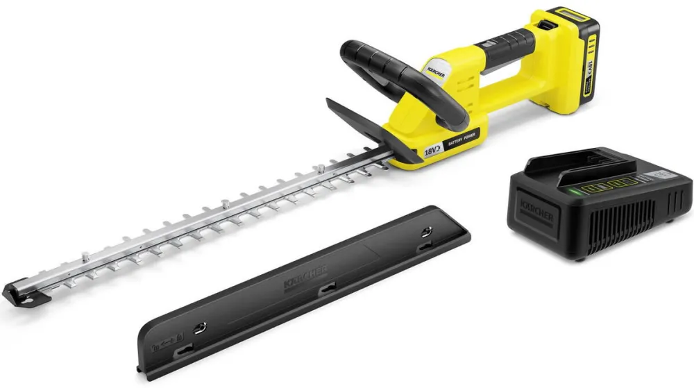 Karcher Foarfeca electrica pe acumulator pentru tuns gard viu Karcher HGE 3-18 Battery Set *EU, 18 V, lungime de taiere 50 cm, distanta dinti 22 mm, contine: acumulator 18 V 2.0 Ah + incarcator