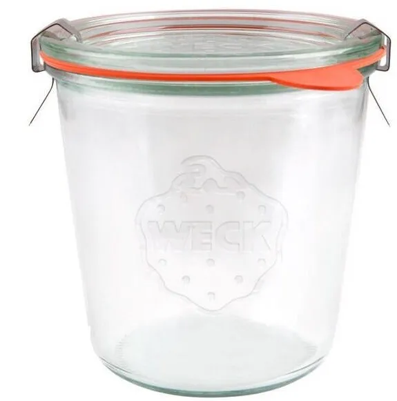 Weck Borcan, WECK, Sticla, 580 ml, Transparent