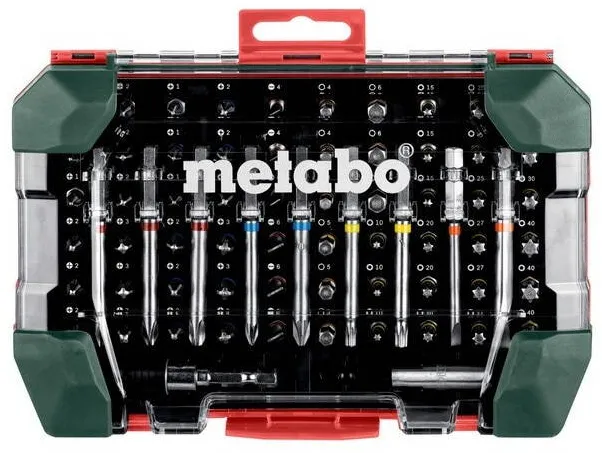 Metabo Set 71 biti pentru surubelnita, Metabo, Argintiu