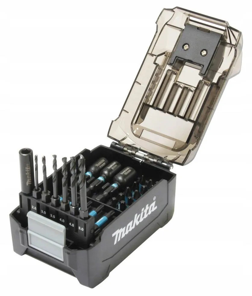 Makita Set de 31 capete de surubelnita Makita E-25052, Impact Black, otel S2, etui organizator
