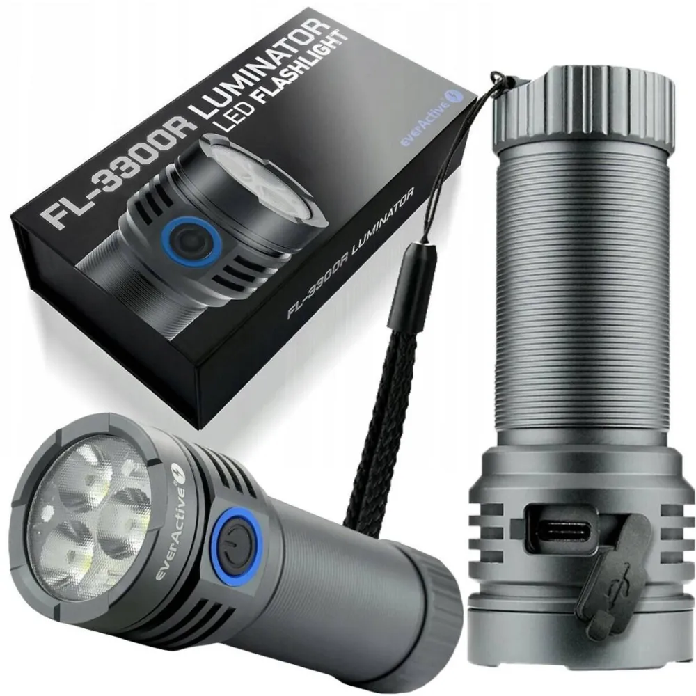 everActive Lanterna, everActive, FL-3300R, LED, IPX4, Gri