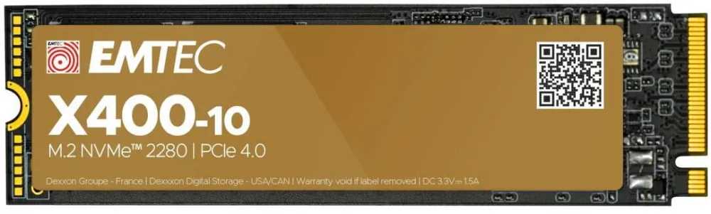 SSD Emtec SSD Emtec X400-10 Power Pro, 4TB, NVMe, 7000MB/s scriere, 7400MB/s citire, M.2 2280