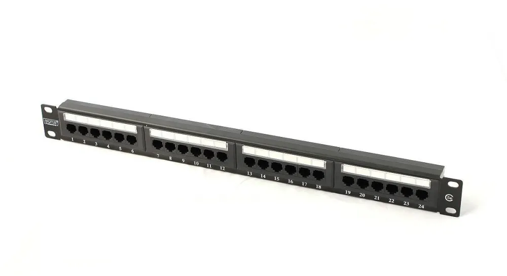 Assmann Patch panel 19 "24-port, 5e, U / UTP, 1U, black (complete)