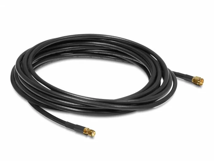 DELOCK 88444, antenna extension cable - 5 m - black