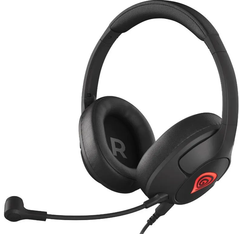 Casti Over-Head Genesis Gaming Radon 800 Black