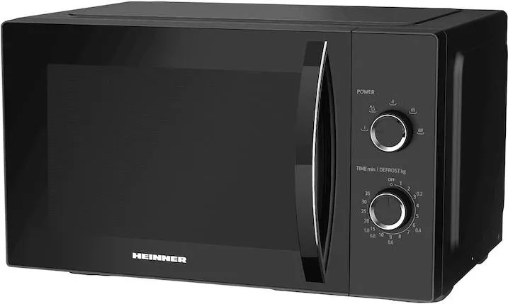 Cuptor cu Microunde HEINNER HMW-MD25MBK, CAPACITATE 25L, CONTROL MECANIC, PUTERE CUPTOR 800W, 5 TREPTE DE PUTERE, TIMER