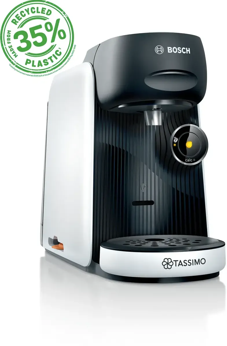 Espressor BOSCH Espressor Bosch Tassimo Finesse TAS164E, 1400w, 3.3 bar, 0.7l, autocuratare si decalcifiere, capsule, alb