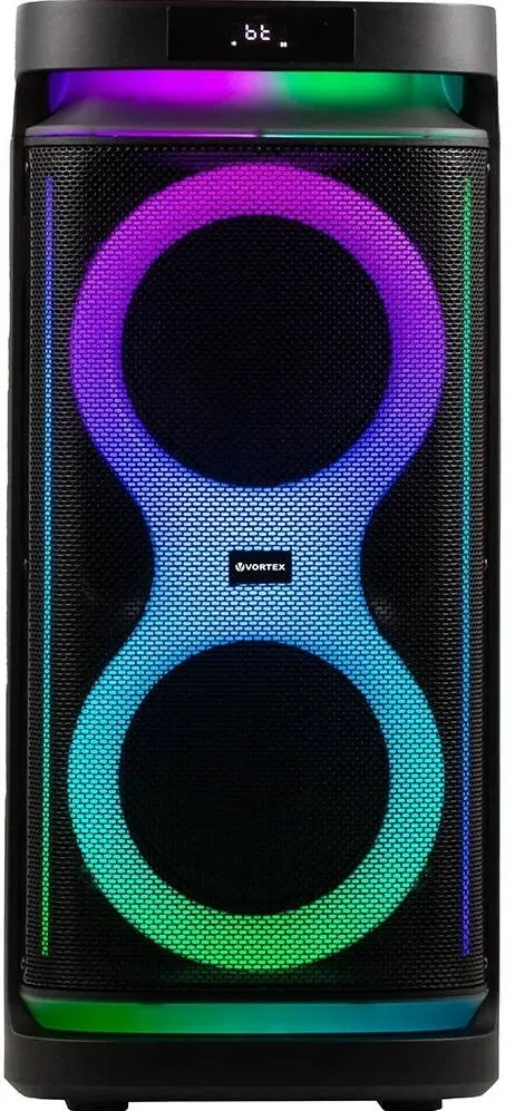 Vortex Boxa portabila VORTEX VO2617, 40W RMS, Bluetooth, Radio FM, negru, fara incarcator