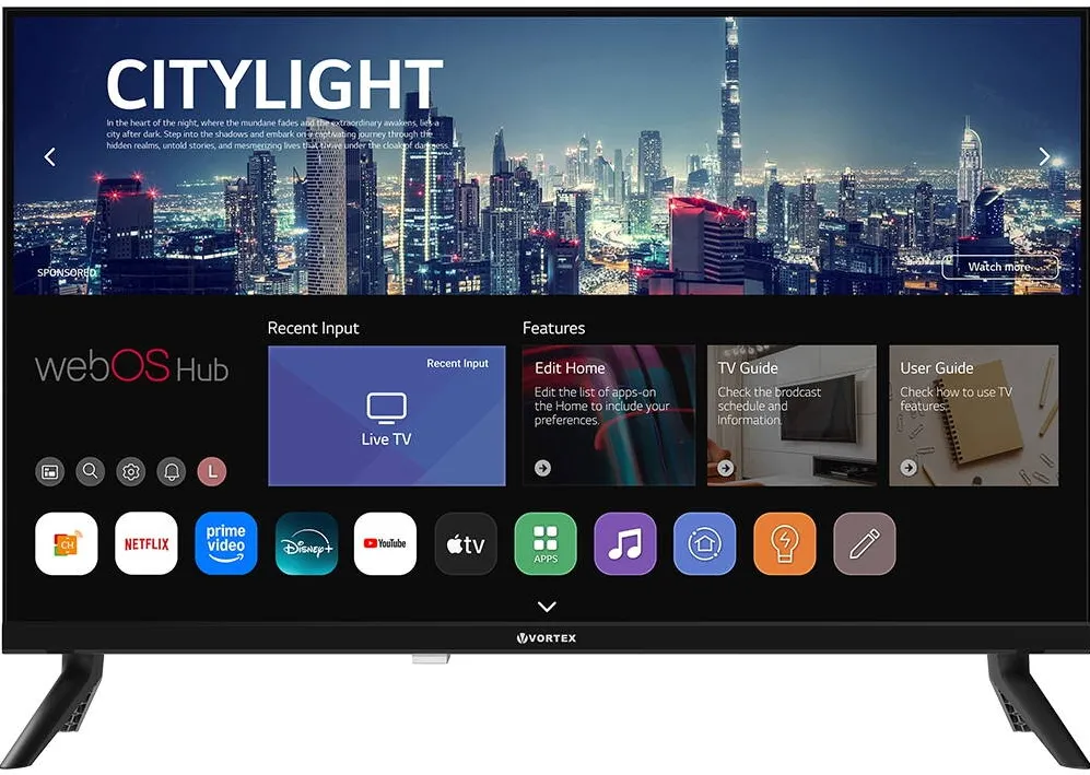Televizor Vortex LED SMART V24EVA1HWS, HD, 61CM
