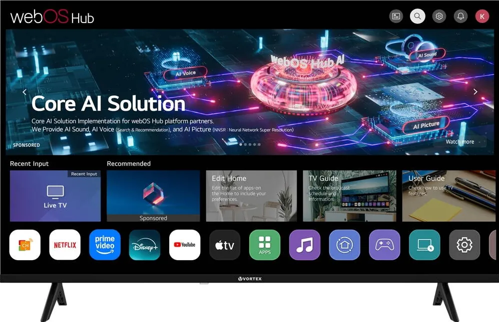 Televizor Vortex LED SMART V40EKA1FWS, FULL HD, 101CM
