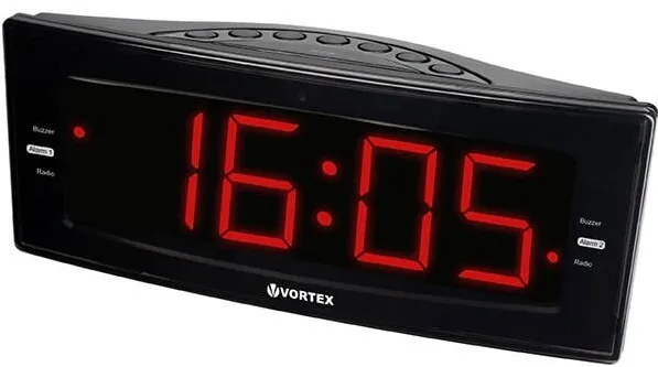 Vortex Radio cu ceas VORTEX VO2610, FM, negru