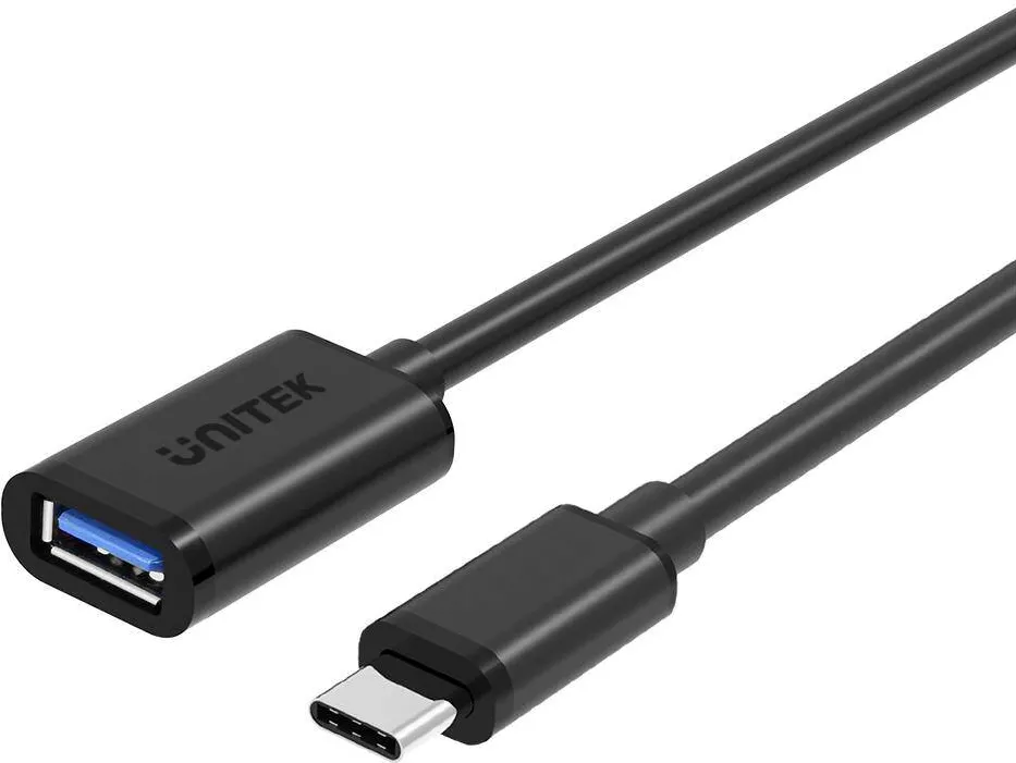 Unitek Cablu USB tip-C - USB AF, Y-C476BK