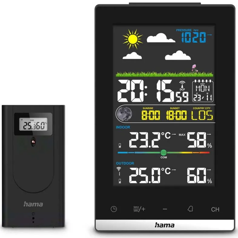 HAMA jamaica weather station black