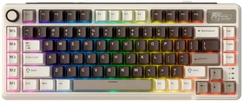 Tastatura Royal Kludge Tastatura Gaming Royal Kludge RK-L75, Cream switch, iluminare RGB, Wired, Wireless 2.4Ghz, Bluetooth Multicolor