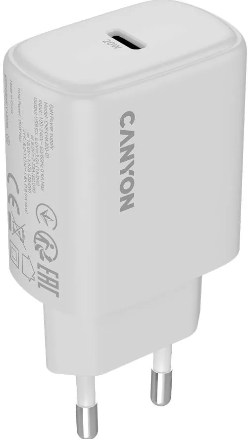 CANYON Incarcator mobil Canyon 20W USB-C, alb