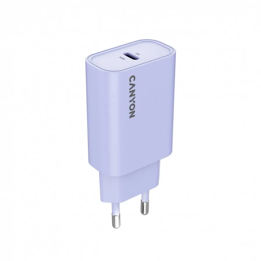 CANYON Incarcator retea CANYON CNE-CHA30CLPU OnCharge 30CL, 30 W, 1x USB Type-C PD Mov