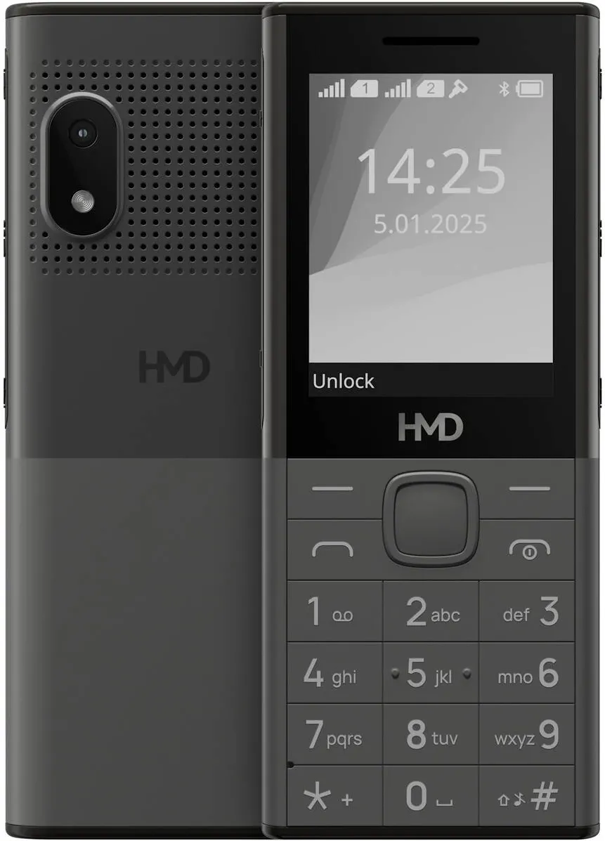 Telefon Mobil HMD HMD 150 Music, Dual SIM, baterie 2500 mAh, Dark Grey