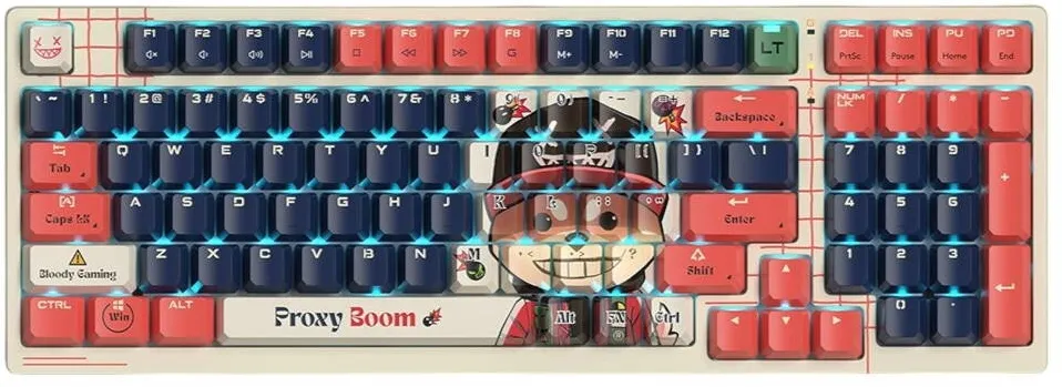 Tastatura A4Tech Tastatura gaming Blody „AT98” Alpha Optical Switch Performance Keyboard USB Proxy Boom, US Layout