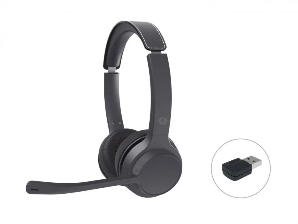 Casti Over-Head CONCEPTRONIC Casti Wireless Conceptronic POLONA04BA, Bluetooth, Microfon, Negru
