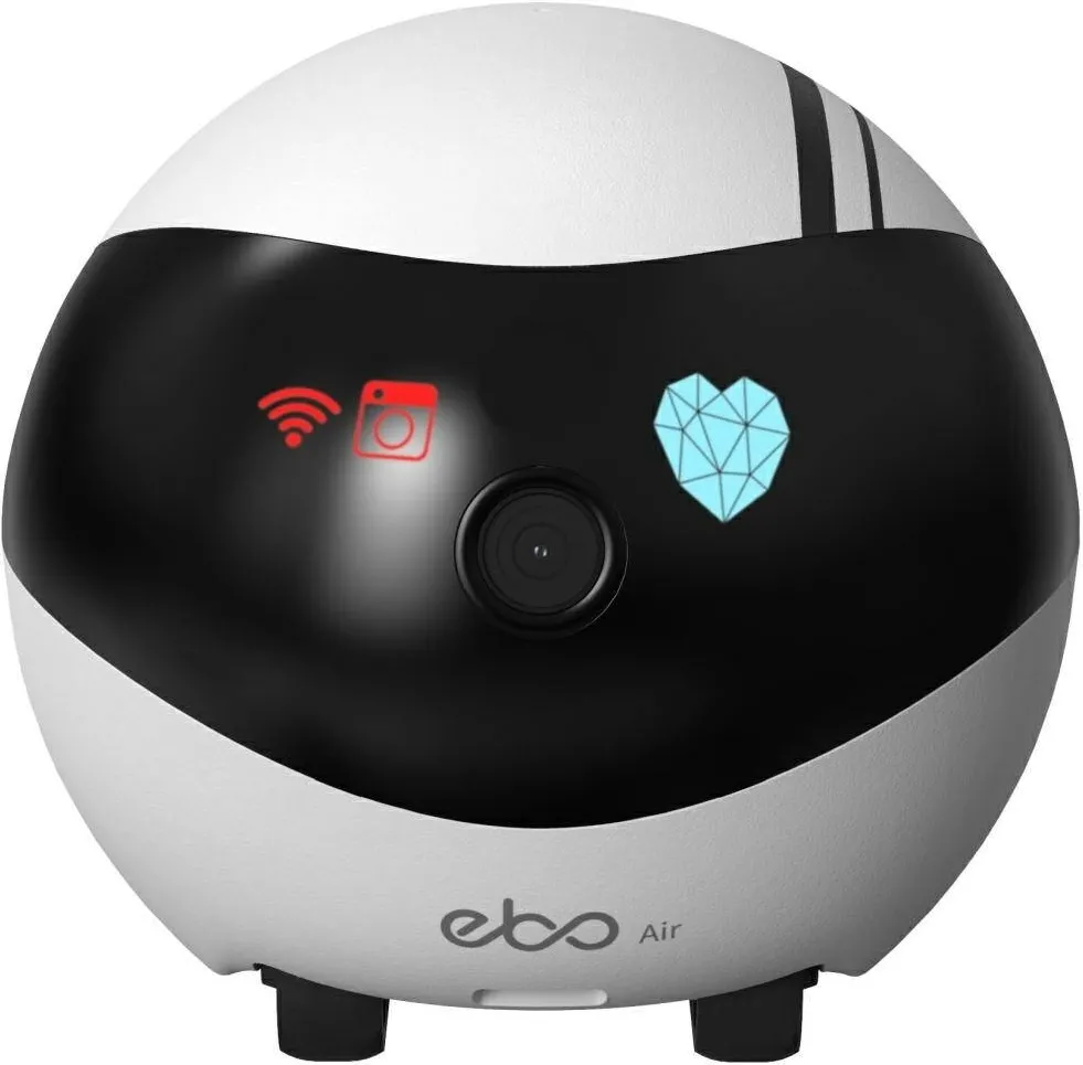 Camera Supraveghere Enabot Robot inteligent ENABOT EBO Air, camera HD, urmarire inteligenta, 95x89.2x95mm, alb