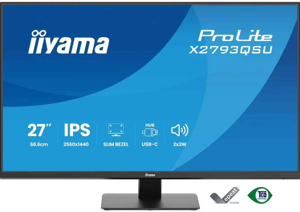 Monitor IIYAMA ProLite X2793QSU-B1, QHD 2560x1440, 75Hz, Negru, 27"
