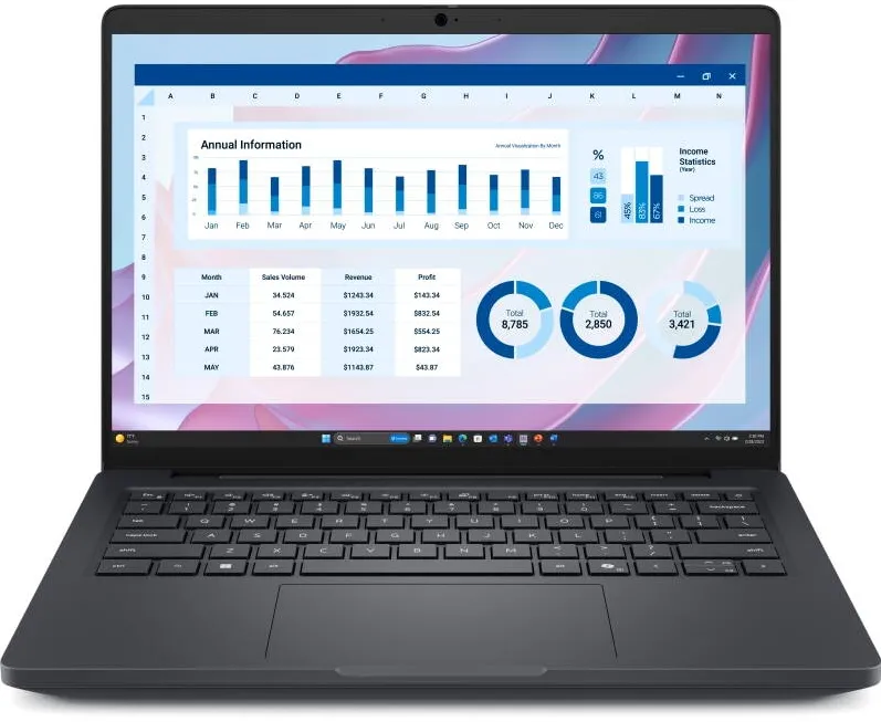 Laptop Dell Laptop Business DELL Pro Max 14, cu procesor Ryzen AI 7 PRO 350, 14'' IPS, 16 GB LPDDR5x, 512 GB SSD, AMD Radeon 860M, Windows 11 Pro