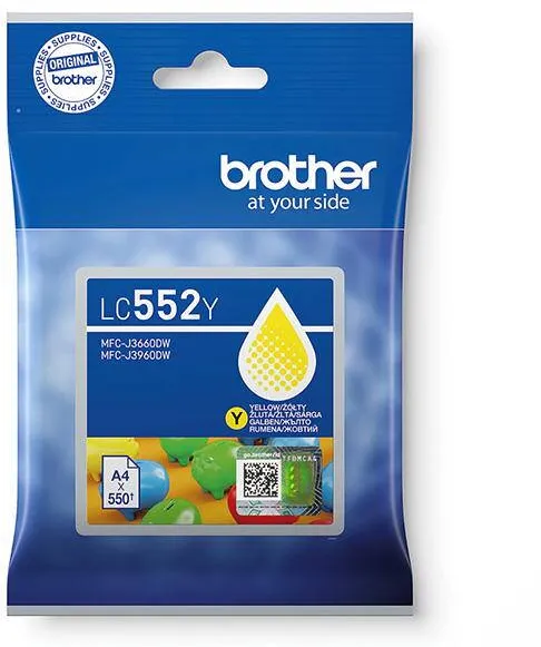 Cartus Imprimanta Brother Cartus cerneala original Brother LC552Y Yellow