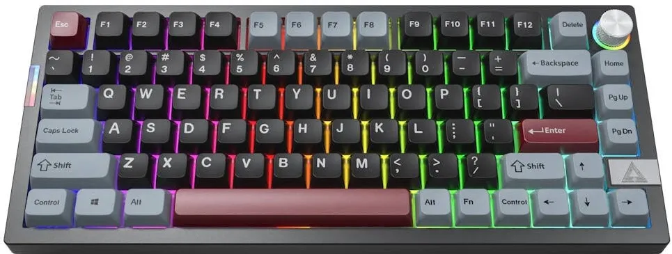 Tastatura Montech Tastatura mecanica Montech MKey PRO Darkness Yellow Switch, Wireless, Cablu, Bluetooth, 2.4Ghz