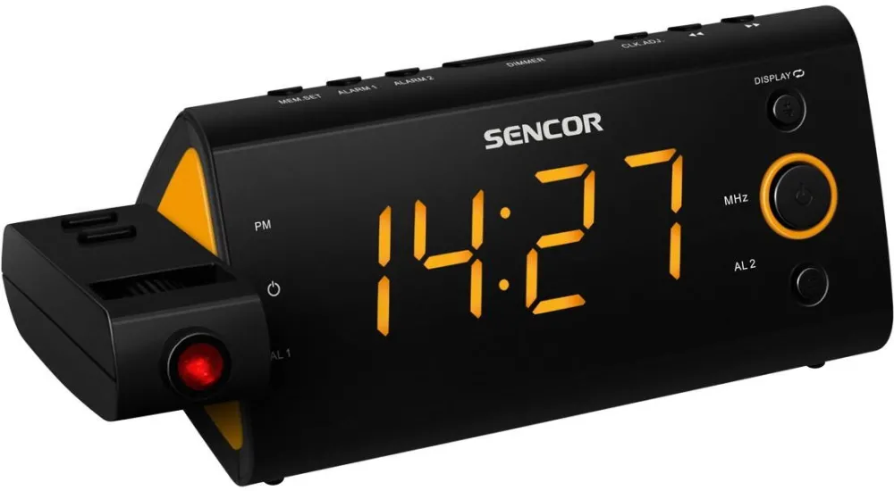 Radio cu Ceas SENCOR SRC 330OR, time projector