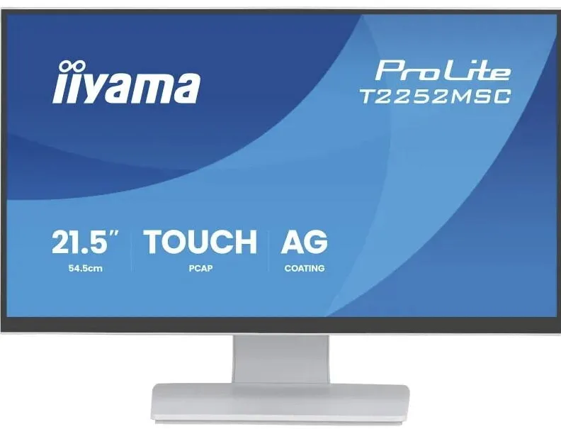 Monitor IIyama 54.5cm (21,5") T2252MSC-W2AG 16:9 Touch HDMI+DP+2xUSB
