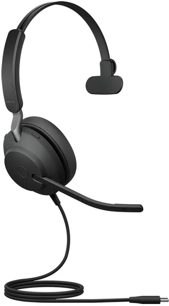 Casti Office/Call Center Jabra Casti Jabra Evolve2 40 SE USB-C UC Mono Negru