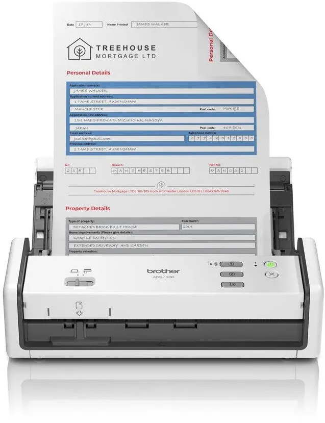 Scanner Brother Scanner Brother ADS-1300, 30ppm, USB 3.0, 128GB