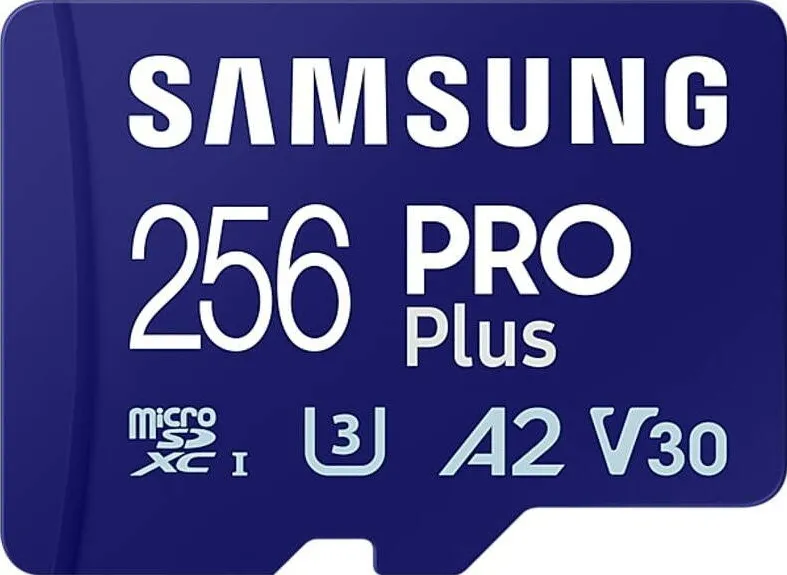 Card de Memorie Samsung microSDXC PRO Plus MB-MD256SA/EU 256GB, Class 10, UHS-I U3, V30, A2 + Adaptor SD