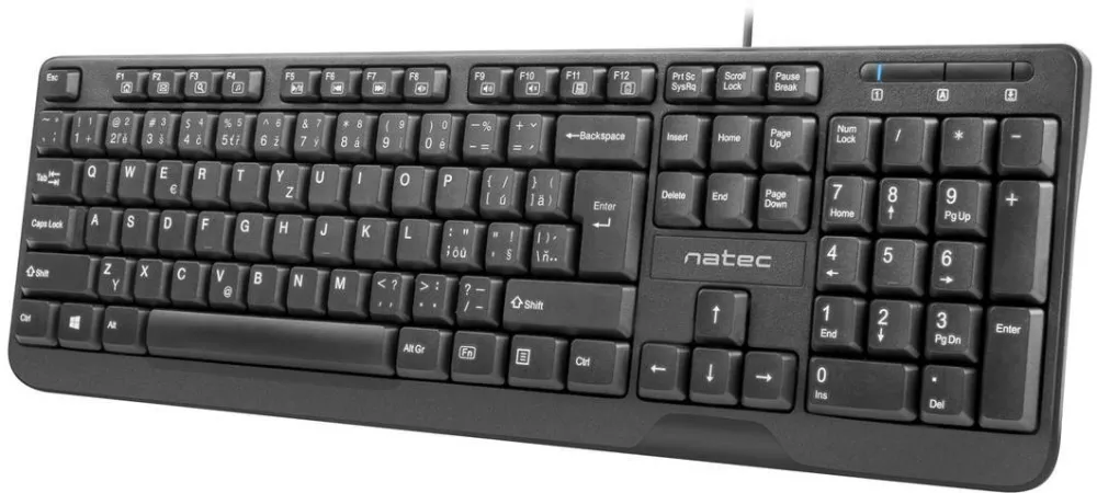 Tastatura Natec Trout Slim USB Black