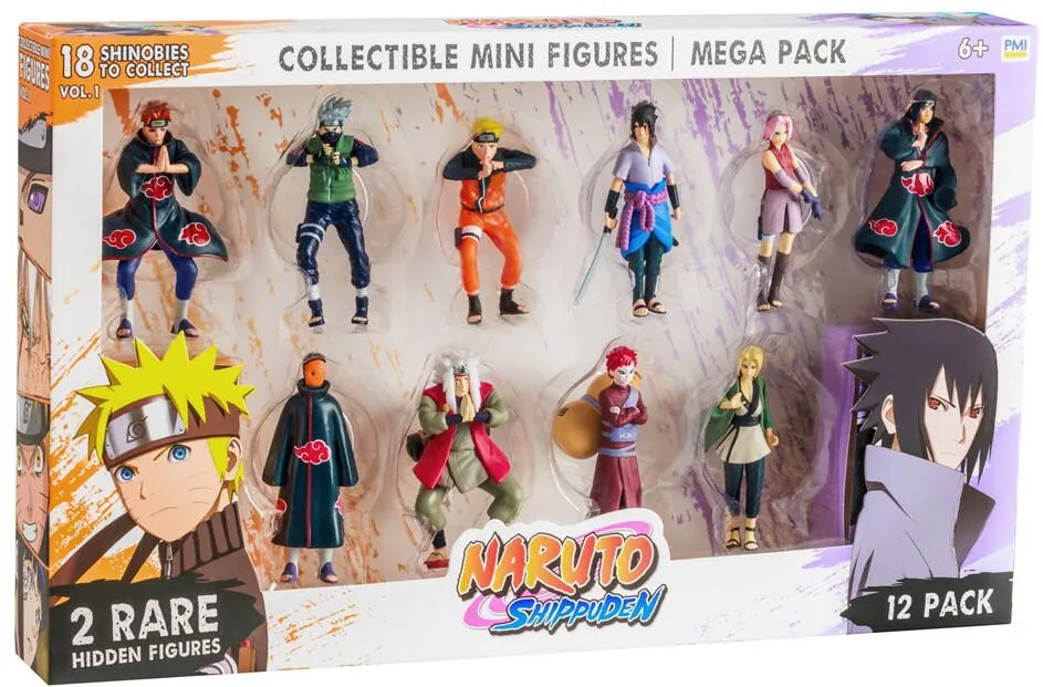 P.M.I. Kids World NARUTO SHIPPUDEN FIGURES -12 PACK DELUXE EDITION VER. A