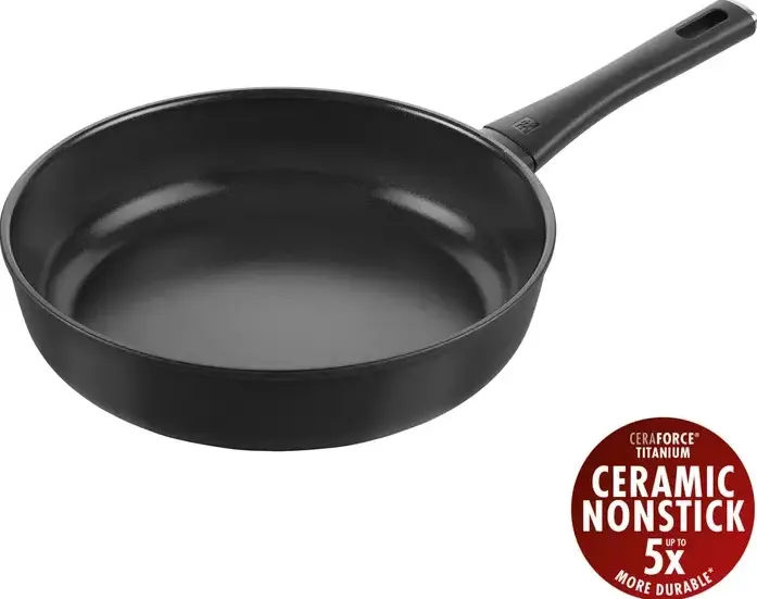 ZWILLING Madura Plus 28 cm Sauté Pan, Black, Aluminum